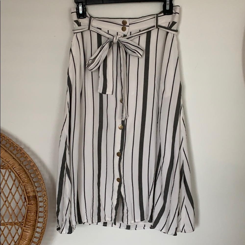 Loft striped skirt